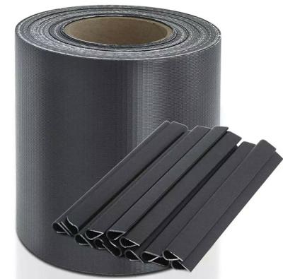 China Easily Assembled 19cm*35m Sichtschutzstreifen PVC Privacy Strip Screen Barrier Roll Fencing for sale