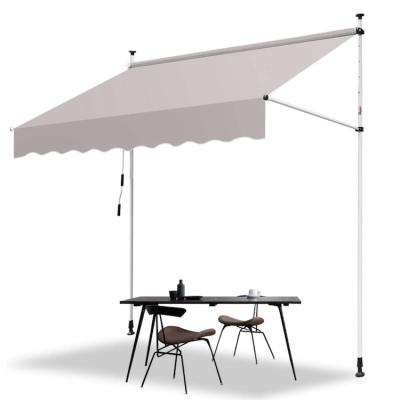 China UV Resistance 180gsm Polyester Retractable Balcony Awning Roof Vertical Tent for sale