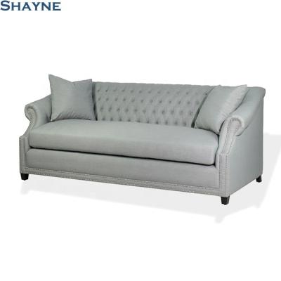 China High End Massage 300000 SKU ODM Shayne Public Company Customize Sofa Bed Living Room Luxury Tufted Track Arm Sofa for sale