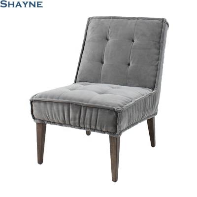 China High End ODM Shayne American Style Tufted 300000 SKU Muebles Banco Para Sentar Madeira Dining Chair for sale