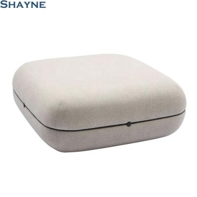 China Luxury KT Shayne China Factory Luxury High End Living Room Ottoman Fabric Foot Stool Bedroom Storage Chair Anonymous Customize Company for sale