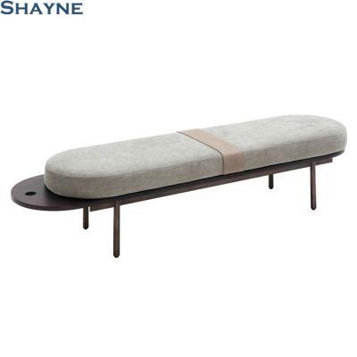 China Modern Luxury KT Shayne China Factory Fabric Ottoman Step Stools Adults High End Anonymous Customize Company Sneak For Dressing Room for sale