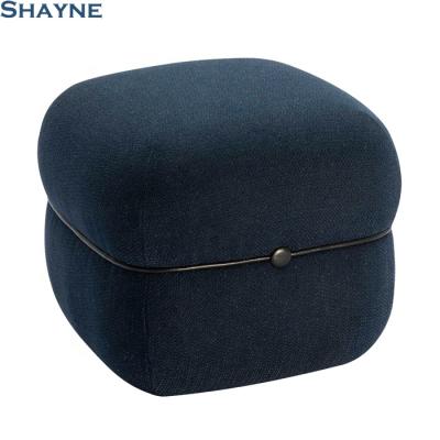 China Modern American Style Ottoman Square Storage Pouf from Storage KT Shayne ODM China Factory Luxury High End Anonymous Customize Company for sale