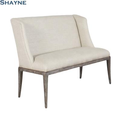 China Luxury Customize American Manufacturer ODM Shayne White Fabric High End Antique Living Room Style Handcrafted Kiln Dried Beach Chairs for sale