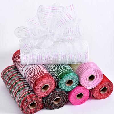 China Diary/Christmas Ribest Christmas Deco Ribbon Mech DIY Gift and Garland Decoration Wholesale 5.5-21inch for sale