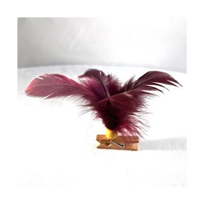 China Use stuff factory direct sales assurance feather commercial eco-friendly fluffy cheap high quality hair clip for arts and crafts feather hat trim for sale