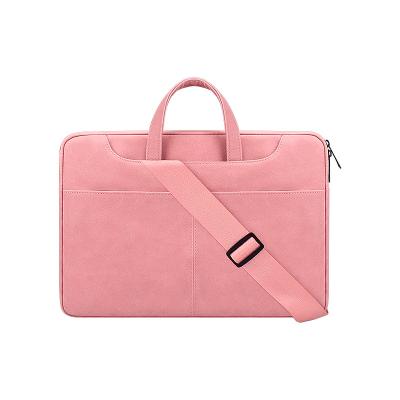 China High PU Laptop Bag Business Travel Tablet Protective Waterproof Frosted Laptop Bag For Macbook 13.3-15.6 inch Xiaomi Huawei Apple Computer for sale