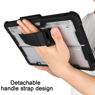 China Protective/Premium Shockproof/Fallproof 3 in 1 Transparent Back Outer Shell Cover Device Laptop Tablet Case For Microsoft Go1 Go2 Go3 for sale