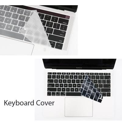 China Custom Clear Dustproof Waterproof Silicone Laptop Keyboard Protector Cover For Macbook Pro 13 For Pro 16 Air 13 Dust Cover for sale