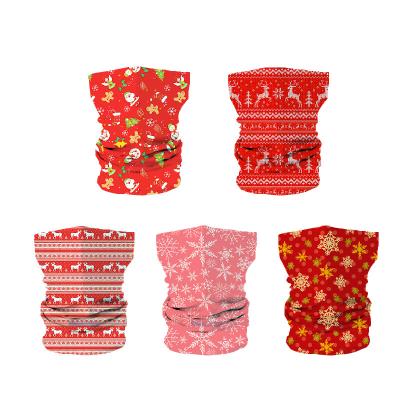 China Christmas bandana tube neck bandana cuff seamless facecover facemask buffs seamless headwear for gift custom design for sale