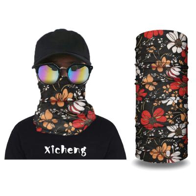 China Outdoor Activities Beauty Anti-UV Custom Printing Universal Seamless Tubular Girls Knitted Head Wrap for sale