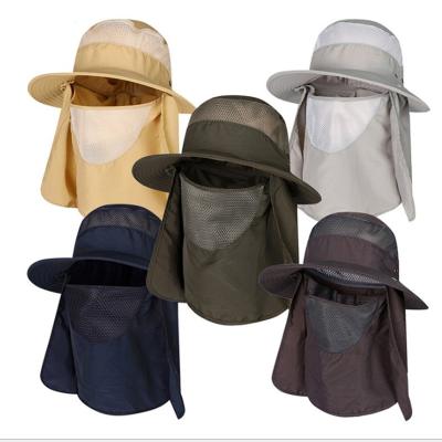 China Colorful Reversible Cotton Wide Brim Mens Fisherman UPF 50+ Sun Protection Adult Bucket Hat Cap Black for sale