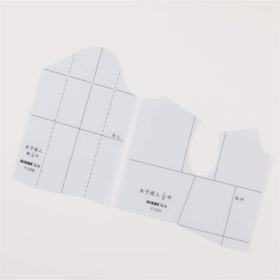 China Model Maker DIHAN Y125 Scale 1:5 Scale Women's Garment Prototype Sleeve Prototype Model Making Cutting Rulers and Quilting Templates Sewing Ruler for sale