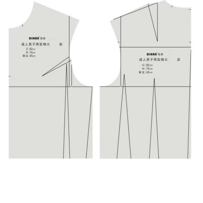 China Pattern Maker DIHAN Y215 scale1: 5 Men's Garment Prototype Pattern Making Pattern Cutting Rulers And Quilting Templates Sewing Ruler Tailor for sale