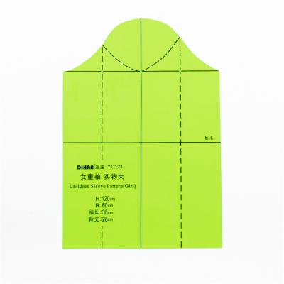 China Model Maker DIHAN YC121 Girl's Sleeve Model Children's Garment Prototype Model Making Model Cutting Rulers and Quilting Templates for sale