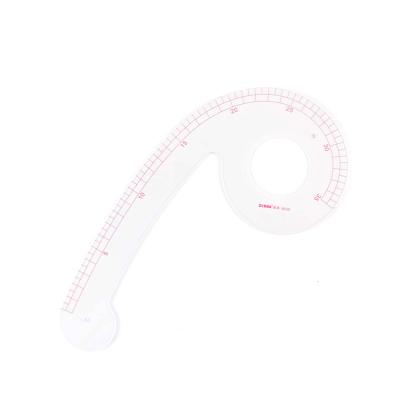 China Fashion Design Ruler Flexible Metric Plastic Tailor, DIHAN #9035 35cm Sleeve Opening French Curve Ruler Ruler Model Making Model for sale