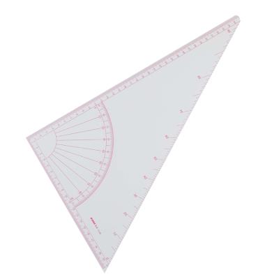 China Pattern Maker DIHAN 7036 Ruler Tool for Handicraft and Sewing with Flexible Plastic Protractor Set Square Grading Triangle (Sandwich Line) for sale