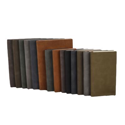 China High Quality PU Business Easy Enrollment Notebook A5 Simple Soft Leather Thermal Binding Notepad for sale