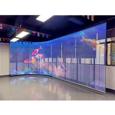 China P3.9-7.8 Indoor Transparent LED Display Screen Full Color With High Brightness for sale