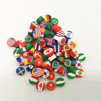 China DIY Jewelry Making Wholesale Colorful Orange Mixed Polymer Clay Beads National Flags Polymer Clay Beads Love Flower Polymer Clay for sale