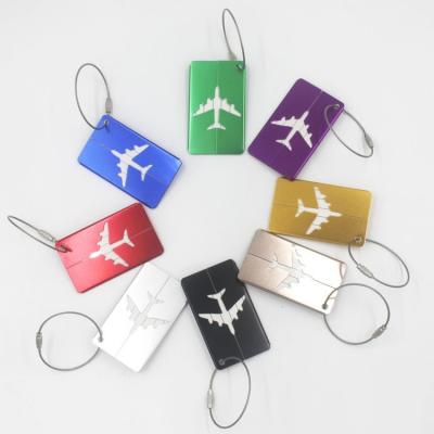 China Aluminum Scratch Luggage Dish Boarding Bag ID Plate Aircraft Label- Styling Business Gifts Boarding Tag Metal Lift Dog Tag Tag for sale