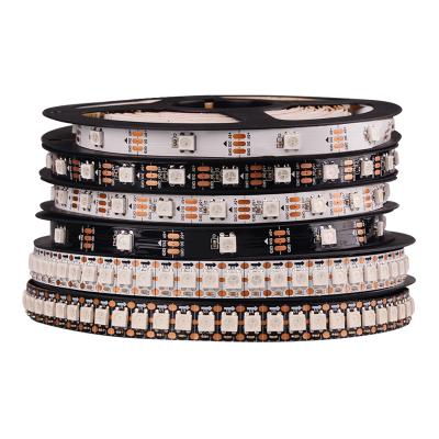 China Dream theme park 2812b ws2812 5v color pixel led strip 2 years warranty rgb 144 w2812b ws2812 ws2812b accessible rgbic led strip for sale