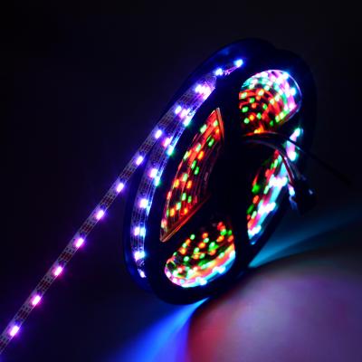 China Theme Park V6812 72leds 5mm Wide Side Glow RGB Programmable Led Strip Light for sale