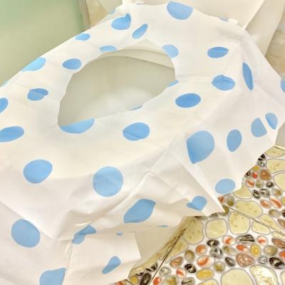 China Disposable Disposable Set Feature And One Piece Style Printing Disposable Toilet Seat Cover for sale