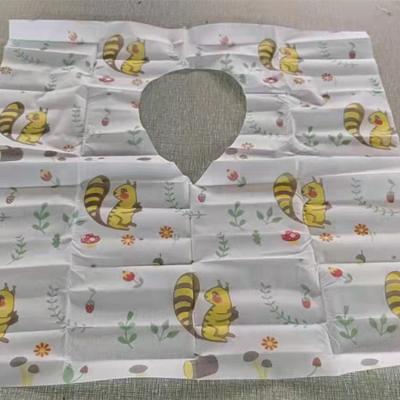 China Disposable Custom Printed Nonwoven Fabric Disposable And Flushable Toilet Seat Cover for sale