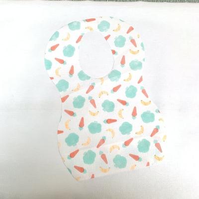 China Disposable Custom Non Woven Fabric Baby Bibs Disposable Clothing Protectors Bibs For Elderly for sale