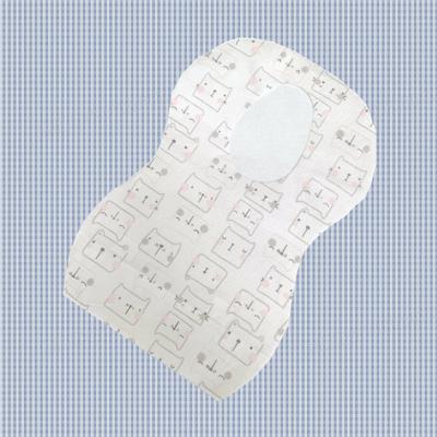 China OEM Disposable Custom Printed Nonwoven Disposable Baby Apron Bibs For Girl Boy for sale