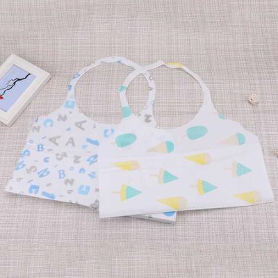 China Cheap Adult Waterproof Restaurant / Kitchen Aprons Customized Printing Non Woven Fabric BBQ Disposable Apron for sale