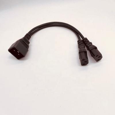 China Home appliance 0.3m IEC c20 to c13 SVT splitter power cord 3X18AWG for sale