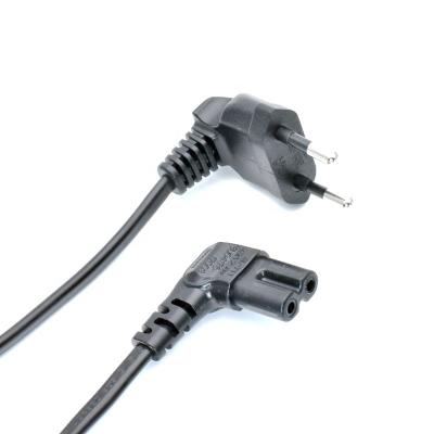 China Appliance 1.2m 90 Degree Kc 250V 2.5A Korea Black Power Cord HO3VVH2-F 2x0.75mm2 for sale