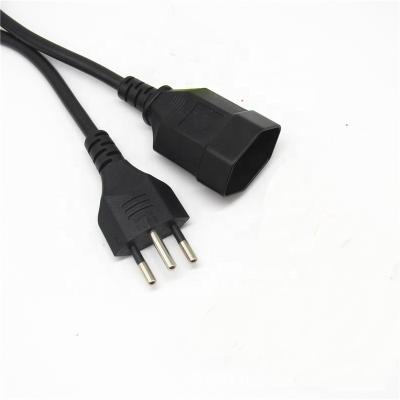 China Household black extension cord HO5VV-F 3x1.5mm2 from appliance 1.8m 250V 16A Sev Swiss for sale