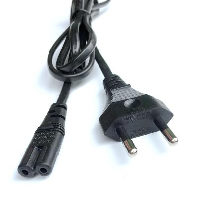 China Appliance Household Black Power Cord 1m TIS 250V 2.5A Thailand HO3VVH2-F 2x0.75mm2 for sale