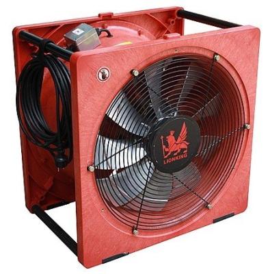 China Hotels PPV fan ventilator positive pressure plastic casing axial smoke fan for sale