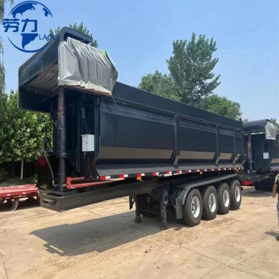 China Truck Trailer China Factory Laoli Brand Trailer Tipper 40 Ton Dump Semi Trailer Truck With Hydraulic for sale