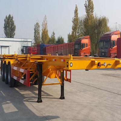 China Hot Sale Skeleton Laoli Truck Trailer 40ft 45ft Container Carrier Semi Trailer Truck Trailer For Port for sale