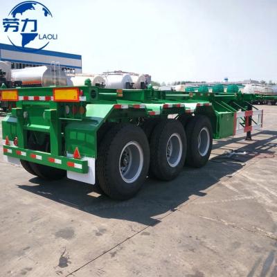 China Truck Trailer Factory Price Container Carrier Truck Trailer 3 Axle Shipping Container Skeleton 40 Foot/Feet  Skeletal Chassis Semi Tr for sale