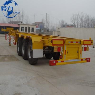 China Truck Trailer China high quality tractor Trailers Price Laoli brand 2 axle 3 Axle 40ft 20ft 45ft Container Chassis Skeleton Truck Semi Trailer for sale