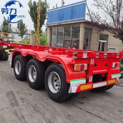 China Truck Trailer 20ft 40ft platform trailer 45ft Skeleton Skeletal Container Semi Trailer 40ft Container Chassis for container carrier parts for sale