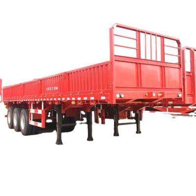 China Truck Trailer HOT SALE 40ft Bulk Cargo Transport Semi Truck Trailer 40ton Drop Side Wall Semi Trailer Drop Side Trailers for sale for sale