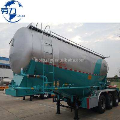 China Truck Trailer Hot sale Laoli Dry Bulk Concrete Powder Cement Transport Tank Truck Bulk Cement Semi Trailer for sale