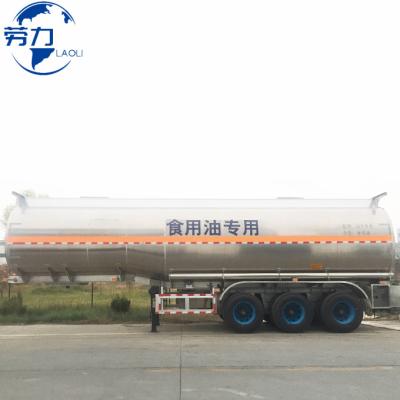 China Truck Trailer Lower Price Aluminum Fuel Tanker Semi-Trailer 4 Axle Semi Trailer New Fuel Tank Semi Trailer 60cbm for sale