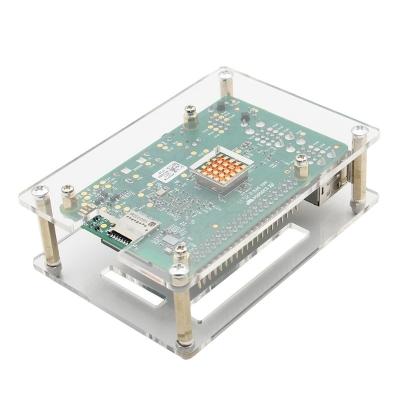 China Custom OEM Raspberry Pi 3 Case + Fan + Heatsink Kit, Acrylic Shell with Fan and Aluminum Heatsinks for Raspberry Pi 3 PAS Mode for sale