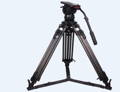 China IEPAI V18T 18kg Professional Carbon Fiber Video Camera Tripod Kit Pan 100mm Liquid Head For Other RED Scarlet FS700 ALEXA Mini Epic for sale