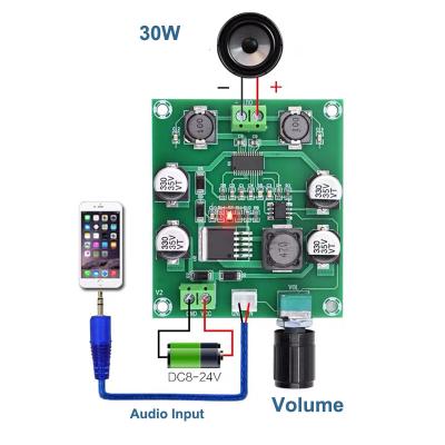 China 30W Mini Digital Amplifier Board Mono Single Channel 30W Class D Amp XL6019E1 Audio Amplifier Board PCB Assembly Other for sale