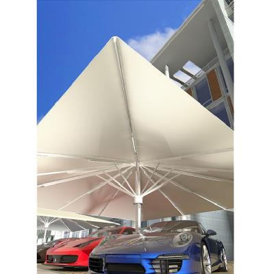 China Modern Stylish Fashionable Outdoor Furniture Starlight Waist Center Pole Umbrella Large for sale