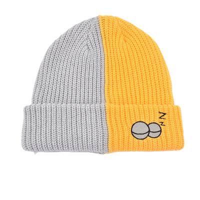 China COMMON Free Shipping In Stock Wholesale Beanie Hat Winter Custom Beanie Acrylic Cute Design Knitted Hat for sale